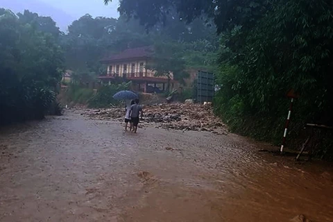 Azota tifón Wipha región norteña de Vietnam 