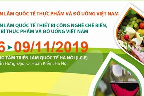  Efectuarán en Vietnam exposiciones internacionales de alimentos y bebidas 
