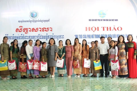 Contribuyen mujeres de Vietnam y Laos a la conservación de una frontera pacífica