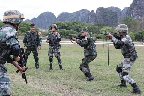 Participan cientos de soldados de la ASEAN ampliada en simulacro antiterrorista