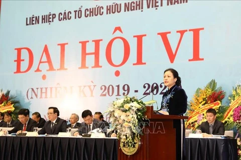 Inauguran VI Congreso Nacional de la Unión de Organizaciones de Amistad de Vietnam