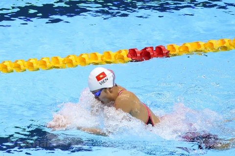 Obtiene nadadora vietnamita Nguyen Thi Anh Vien su primer oro en los SEA Games 30