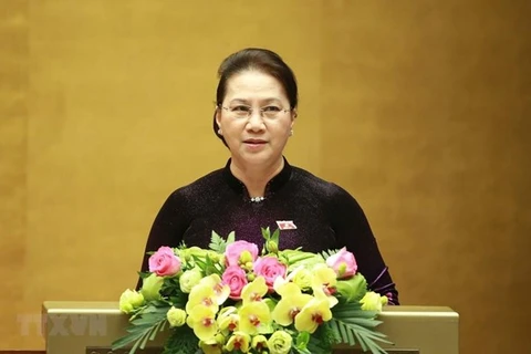 Presidenta del Parlamento de Vietnam y autoridades de Belarús debatirán pautas de cooperación