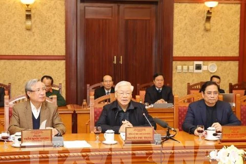 Exhorta máximo dirigente partidista de Vietnam a continuar tareas socioeconómicas después del Tet 