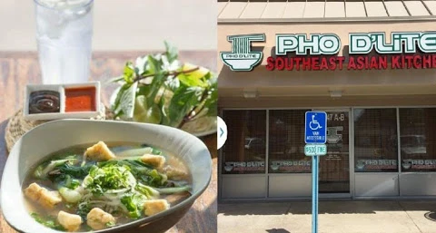Famoso sabor de la sopa vietnamita de Pho en Canadá