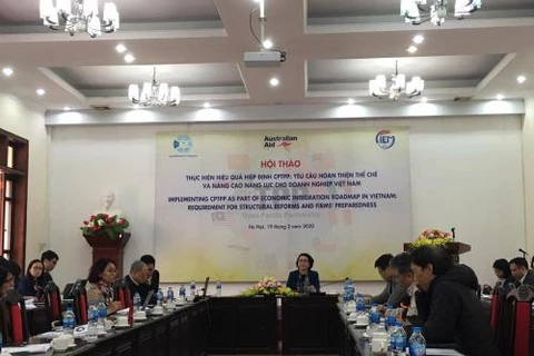Debaten en Hanoi perfeccionamiento institucional para implementación de Acuerdo Transpacífico