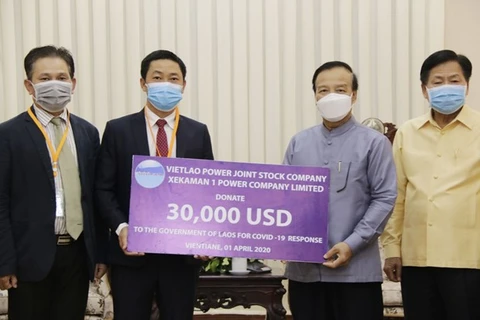 Empresa vietnamita apoya Laos contra COVID-19
