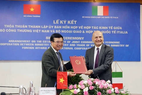 Vietnam e Italia forman Comisión Conjunta sobre Cooperación Económica 