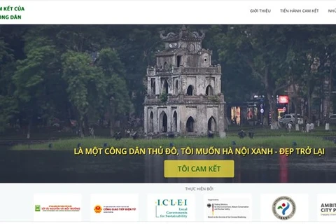 Presentan sitio web para compromisos de amantes de Hanoi con su mejoramiento ambiental 