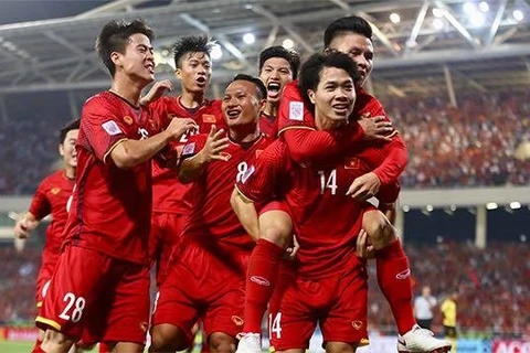 Equipo nacional de fútbol vietnamita con mejor avance en el Sudeste Asiático, según FIFA 