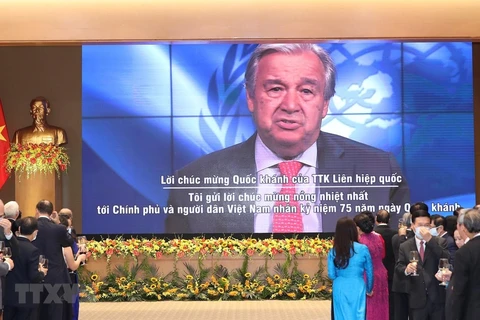 Secretario general de la ONU, António Guterres, felicita a Vietnam por el Día Nacional 