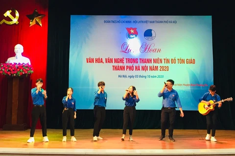 Celebran en Hanoi festival cultural y artístico entre jóvenes creyentes y de minorías étnicas 