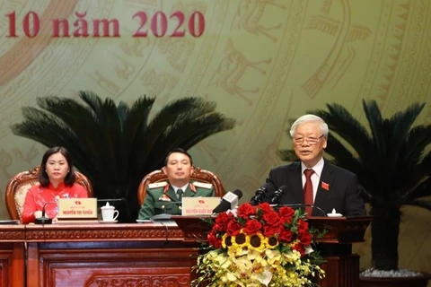 Máximo dirigente de Vietnam exige incrementar aportes del comité partidista en Hanoi al desarrollo nacional