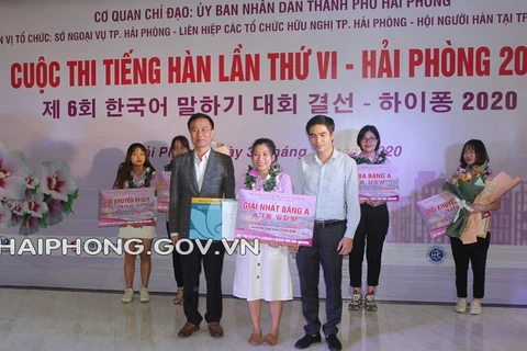 Concurso de idioma coreano en Hai Phong 