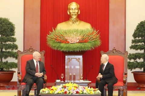 Destaca máximo dirigente de Vietnam relaciones estratégicas con Rusia