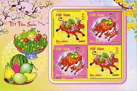 Lanzan conjunto de sellos en Vietnam por el año lunar del búfalo 2021