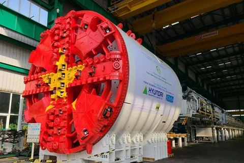 Completarán tuneladora de tramo subterráneo del metro Hanoi