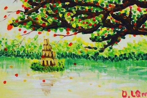 Exhibirán en Hanoi pinturas realizadas por niños con autismo