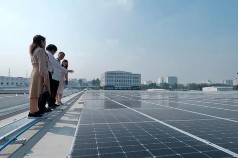 En servicio tejado solar en aeropuerto internacional de Tan Son Nhat