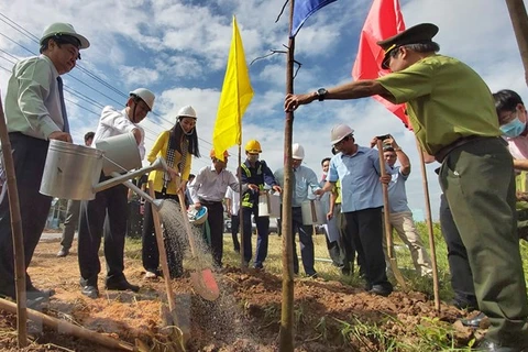 Lanzan campaña de plantación de árboles en provincia vietnamita de Ben Tre