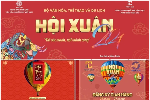 Lanzan vuelos en globo aerostático en Festival de Primavera 2021 de Hanoi