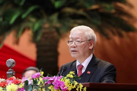Comprometido máximo dirigente de Vietnam con cumplimiento de Resolución del congreso partidista 