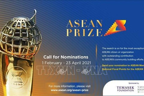 Premio ASEAN 2021 honrará a personas con contribuciones destacadas a la construcción de Comunidad regional
