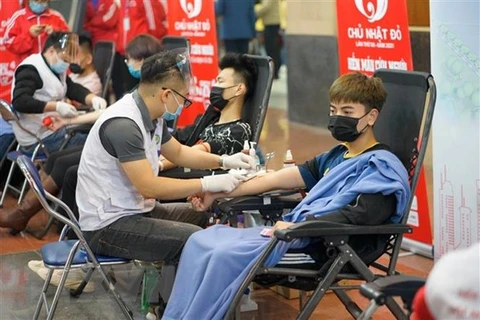 Pobladores de provincia vietnamita de Soc Trang participan en donación voluntaria de sangre
