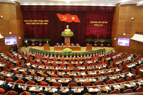 Inauguran segundo pleno del Comité Central del Partido Comunista de Vietnam del XIII mandato