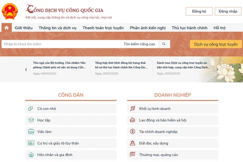Amplían beneficios del Portal Nacional de Servicios Públicos de Vietnam