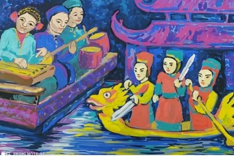 Efectúan concurso internacional de dibujo infantil sobre amistad Rusia-Vietnam 