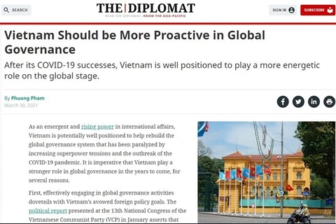 Vietnam debería ser más proactivo en gobernanza global, según prensa internacional