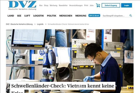 Periódico alemán resalta perspectivas del mercado de Vietnam