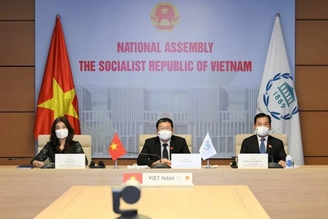Vietnam asiste a la reunión virtual de la UIP sobre cuestiones de paz y seguridad