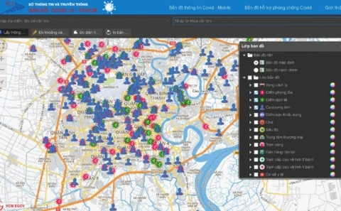 Publican mapa digital sobre lucha contra COVID-19 en ciudad vietnamita