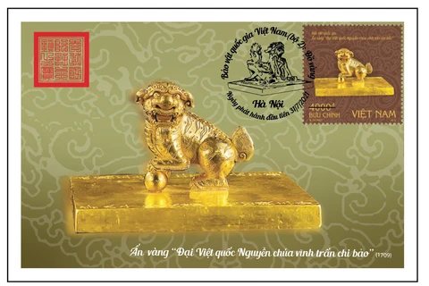 Lanzarán sellos sobre tesoros nacionales de oro de Vietnam