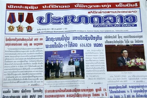 Prensa de Laos aprecia significado de visita oficial del presidente de Vietnam