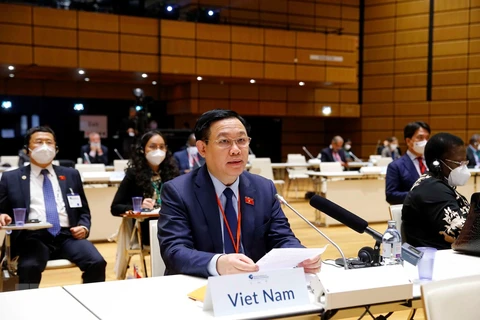 Máximo dirigente legislativo vietnamita asiste al acto inaugural de Conferencia Mundial de Presidentes de Parlamento