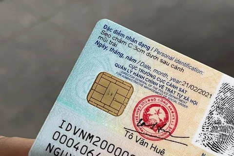 Integran datos importantes en tarjeta de identificación ciudadana de Vietnam