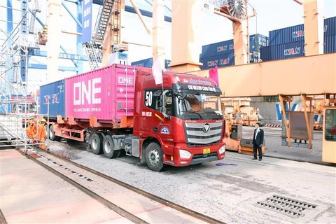 Primer puerto norvietnamita maneja un millón de TEU de mercancías en un año