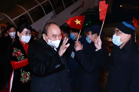 Presidente de Vietnam comienza visita oficial a Suiza