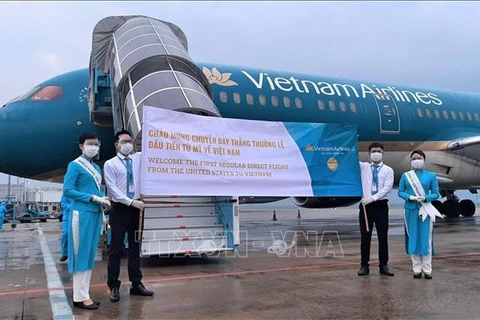 Vietnam recibe primer vuelo directo regular desde EE. UU.