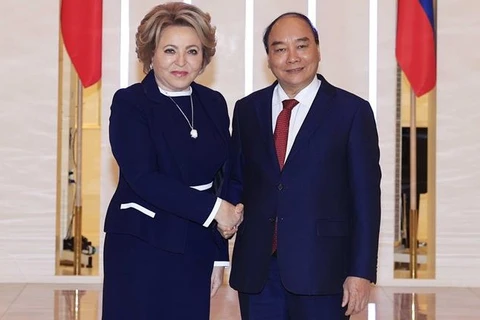 Presidente vietnamita se reúne con titular del Consejo de la Federación de Rusia