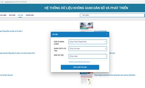 Lanzan primer sitio web sobre datos de población y situación socioeconómica de Vietnam