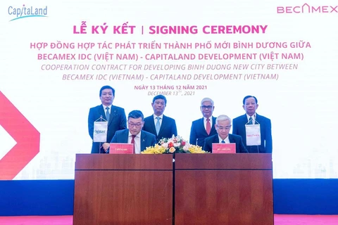 Empresas vietnamita y singapurense cooperan en construcción de ciudad moderna en Binh Duong