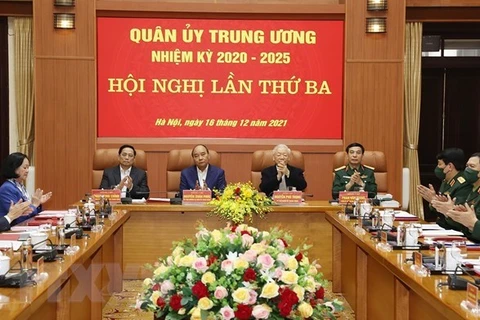 Máximo dirigente partidista vietnamita preside reunión de Comisión Militar Central
