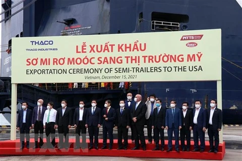 Empresa vietnamita THACO exporta el primer lote de 870 semirremolques a Estados Unidos