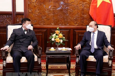 Presidente de Vietnam recibe cartas credenciales de nuevos embajadores 