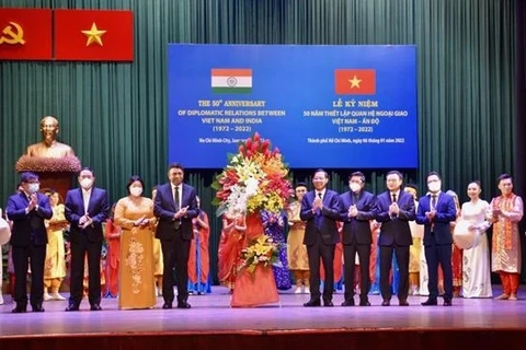 Conmemoran en Ciudad Ho Chi Minh aniversario 50 de nexos diplomáticos Vietnam-India
