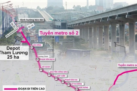 Comenzarán construcción de la línea 2 del metro en Ciudad Ho Chi Minh en 2022